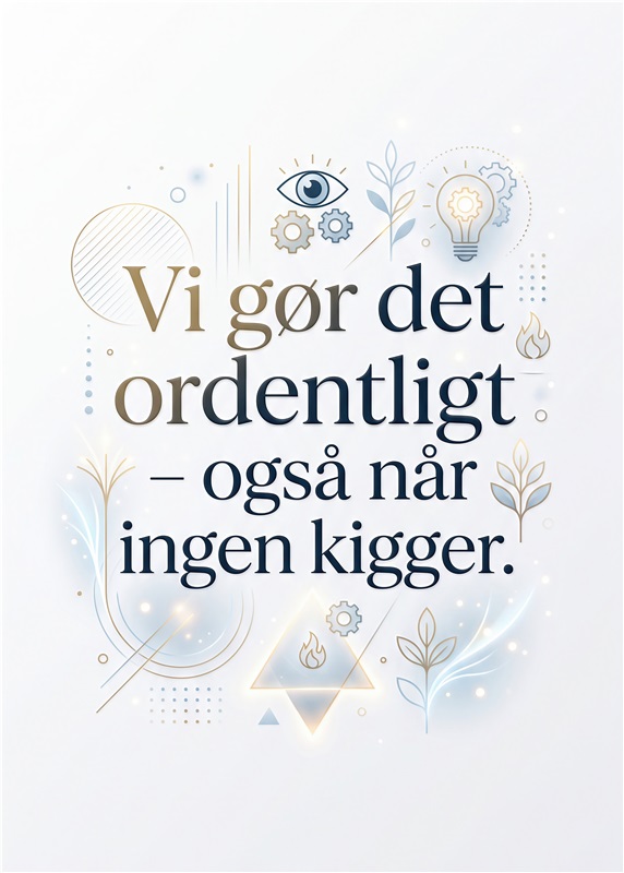 Ordentlighed i Hverdagen – Stilfuldt Poster - Få inspiration til at leve ordentligt med dette stilfulde poster. Designet er både enkelt og motiverende, perfekt til hjemmet eller kontoret.