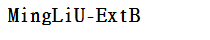 MingLiU-ExtB
