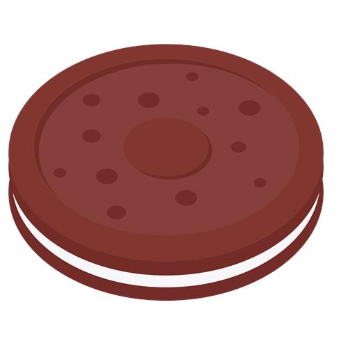 Sød chokolade sandwichkage