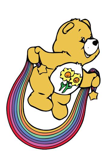 Glad Bamse med Regnbue