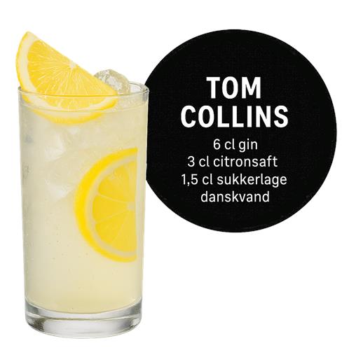 Tom Collins Cocktail Opskrift