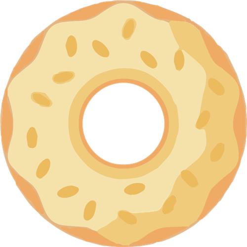 Lækker Donut med Sesamfrø