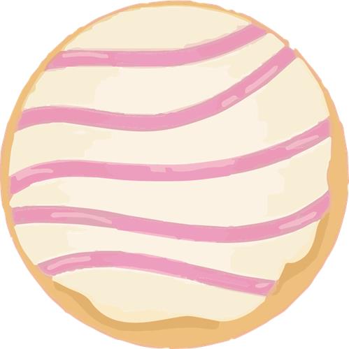 Sød Kage med Pink Glasur